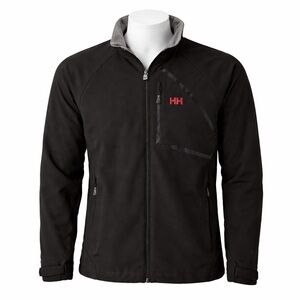Size L Helly Hansen Men's Black Soft Shell Waterproof Jacket